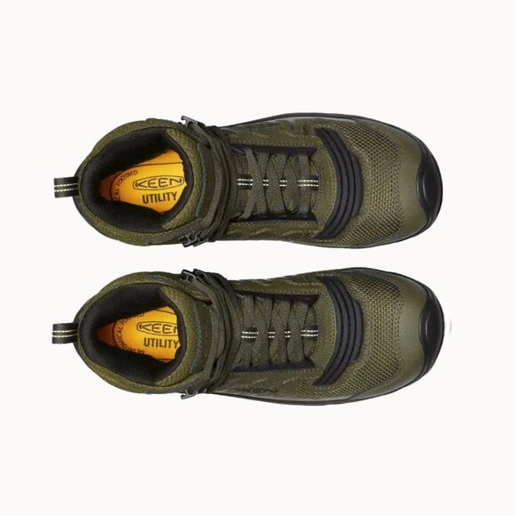 KEEN Men's Reno 6" Mid Work Boots Size 12-Like New-Waterproof with Soft Toe - Picture 1 of 6